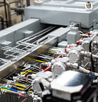 Pictured is the isotope irradiation system airlock, which ensures the reactor containment boundary is maintained during normal system operation.
