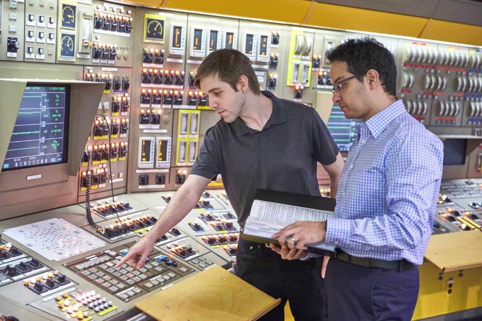 Team members in Control Room